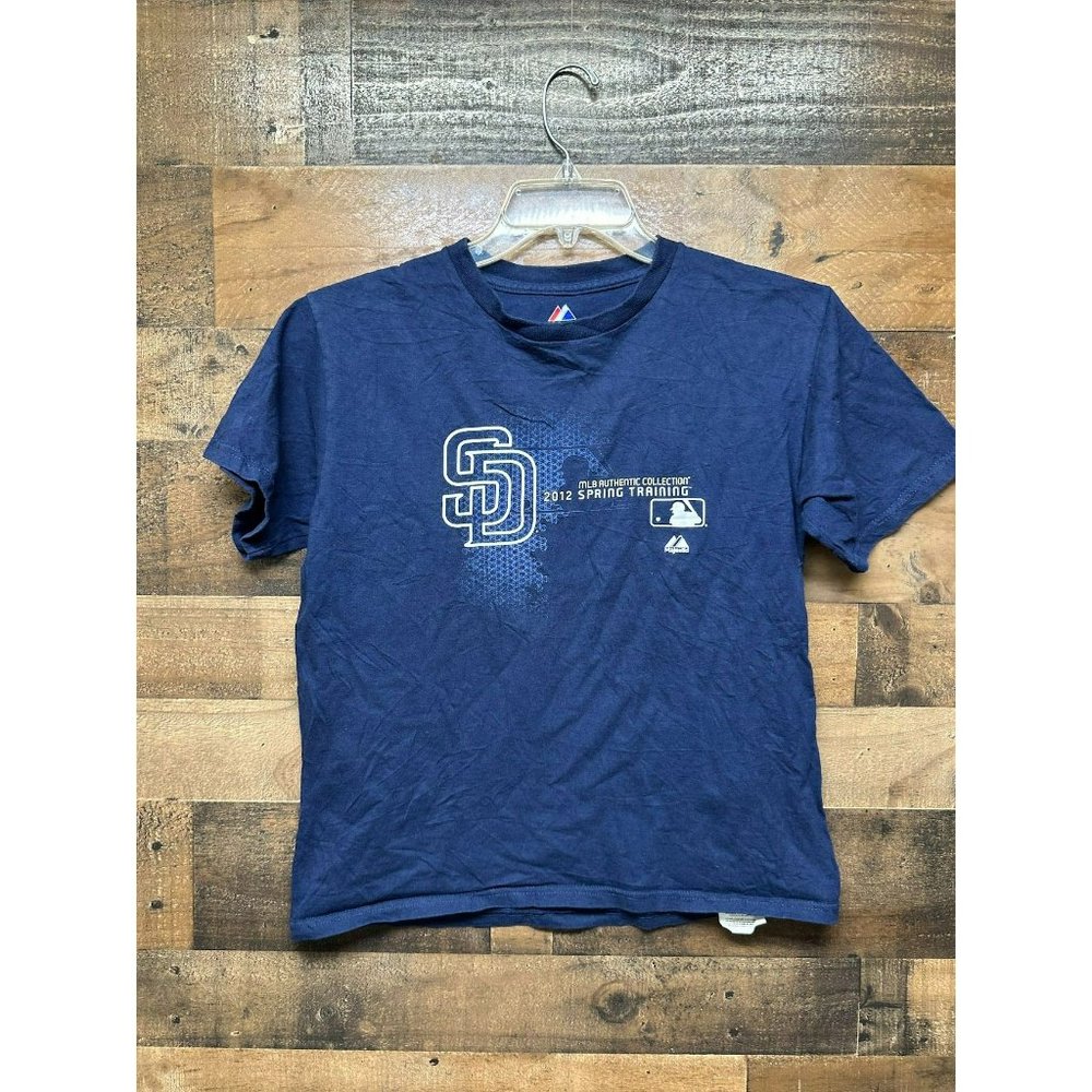 Majestic Youth San Diego‎ Padres 2012 Spring Training T-Shirt Size Large